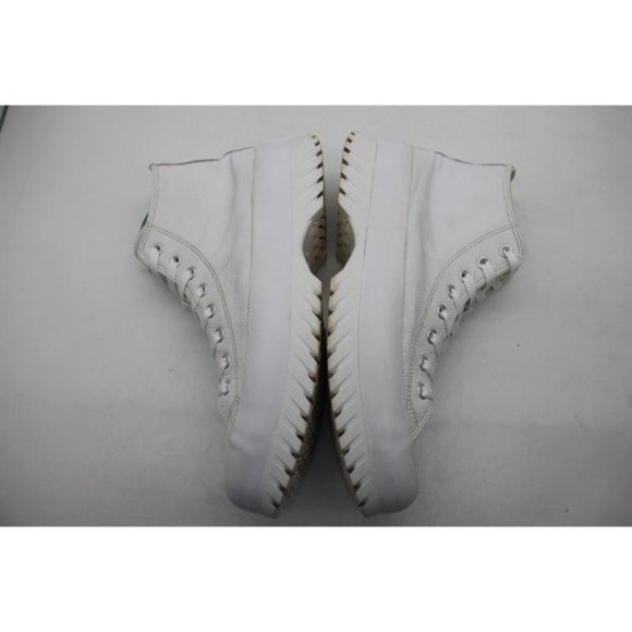 Converse Chuck Taylor Women's 13 Men's 11 All Star Lugged 2.0 Hi White LEATHER - Picture 8 of 10